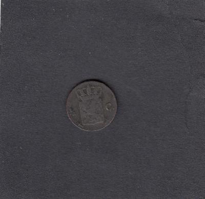 Beschrijving: 1/2 Cent WILLEM III